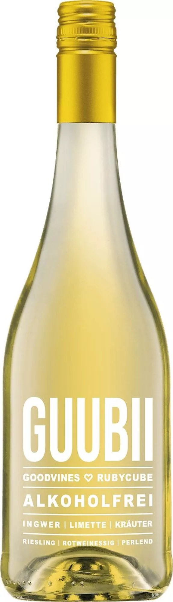 non-alcoholic sparkling aperitif - 0.75l | GUUBII Ginger/Lime